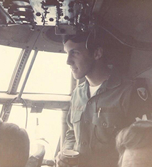 Bill aboard a C-141 Starlifter c.1974 Bill aboard a C-141 Starlifter c.1974